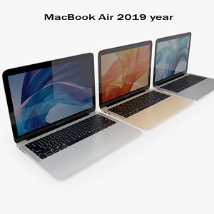 3D model macbook air