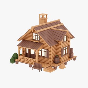 Low poly Cabin 04