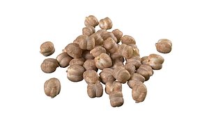 3D Garbanzo chickpea pile model