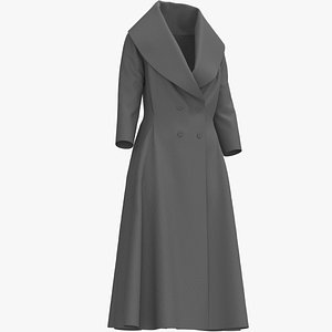 Coat Dress 3D model