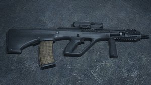 AUG A3 3D Model Steyr Bullpup Rifle Next-Gen Tactical Precision