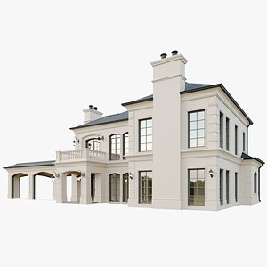 Chateau Style House 3D model