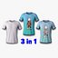 Camiseta Azul com boa topologia 3 em 1