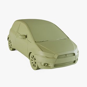 3D Mitsubishi Colt 2009 model