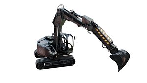 3D model Industrial Excavator