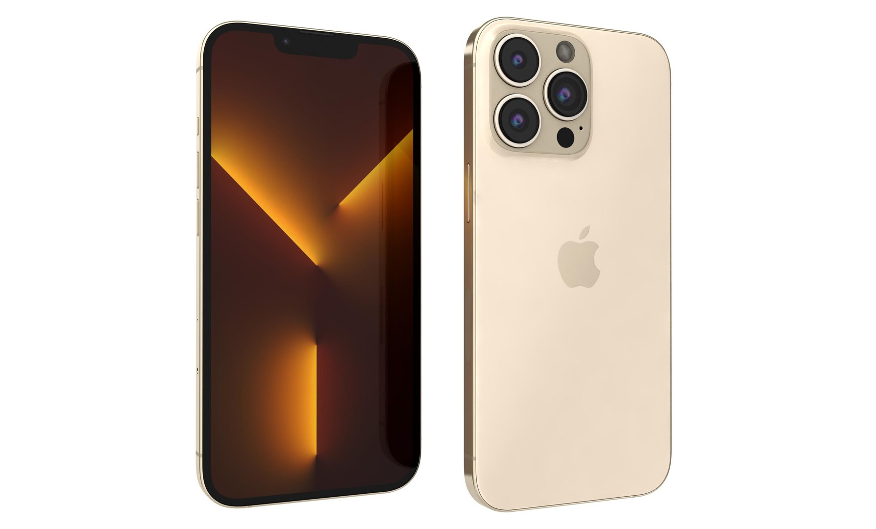 Apple iPhone 13 Pro Max Gold model - TurboSquid 1795381