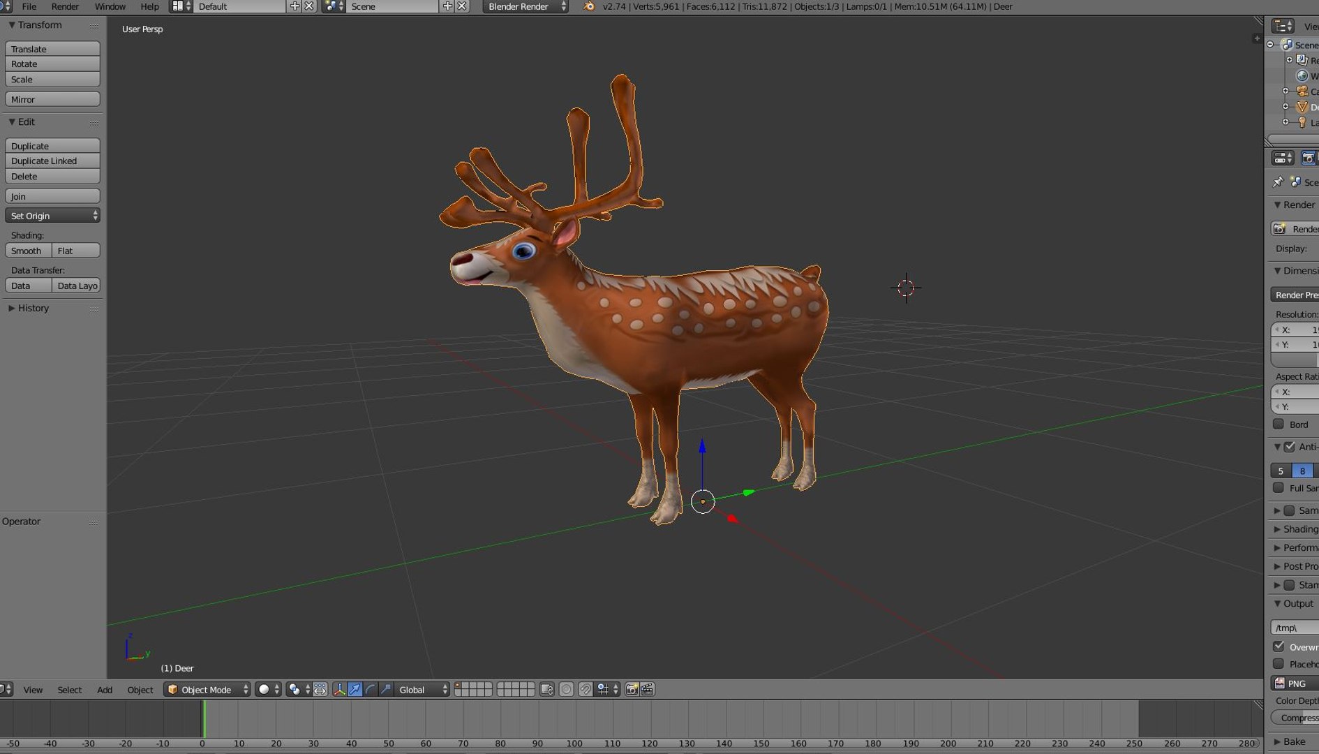 ready deer 3D model https://p.turbosquid.com/ts-thumb/jJ/uNIo1y/zyJJlxy3/blendercapture/jpg/1599326378/1920x1080/fit_q87/a3d4830de416363874d1cad2dbb5c3b65fe569eb/blendercapture.jpg