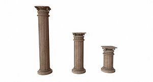 3d model 3 column