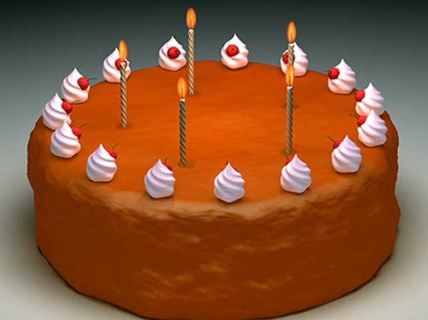 Birthday Cake 3D Models for Download | TurboSquid