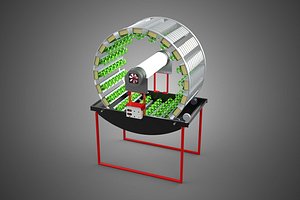 3D IOT CONTROL ROTARY HYDROPONIC GARDEN PLANT FARMING SYSTEM WHEEL