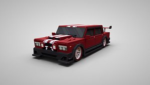 Voxel  sports car