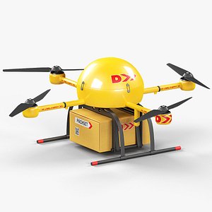 3D delivery drone model