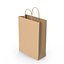 3D Paper Shopping Bags And Containers Collection model