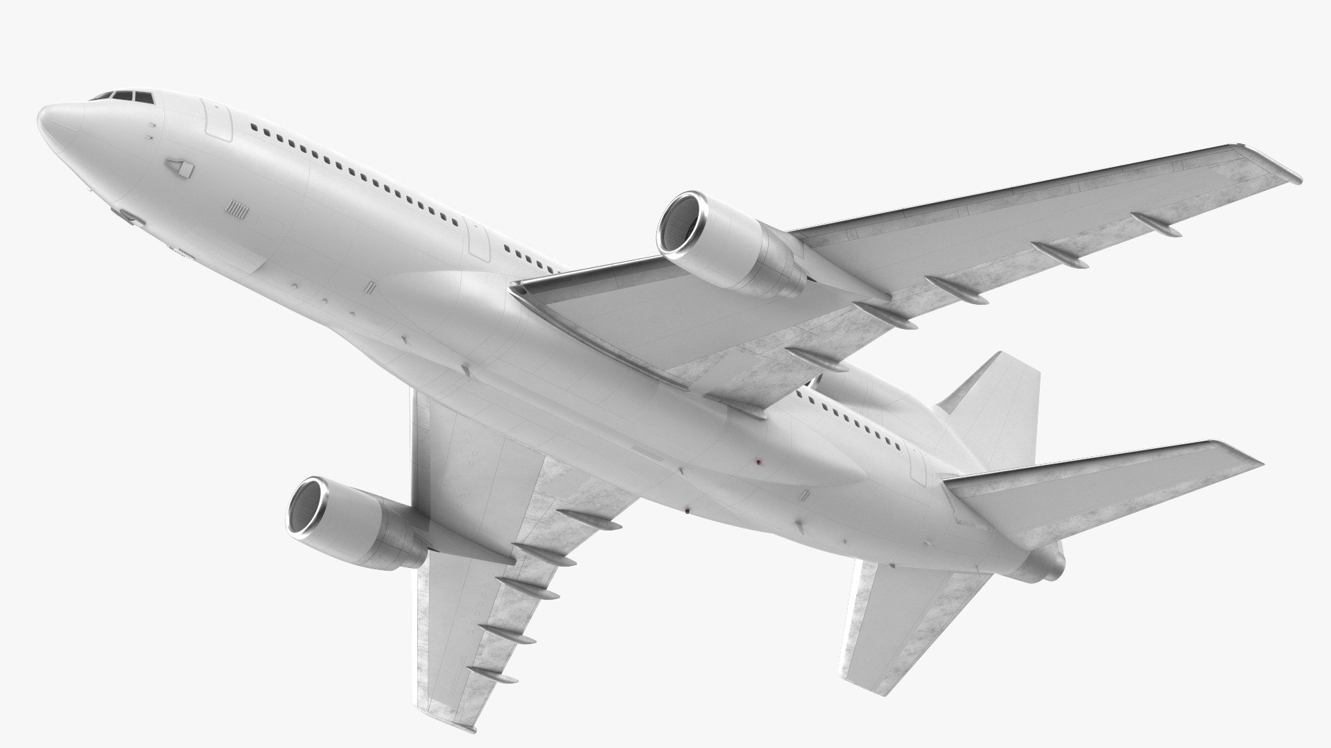 Lockheed L1011 TriStar Rigged 3D model preview