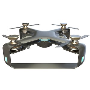 3D concept racing drone modelled
