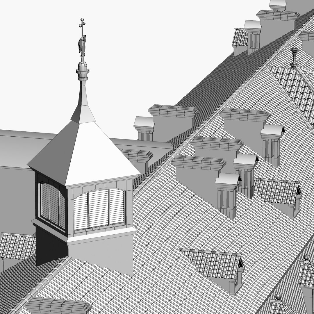 3d European Building