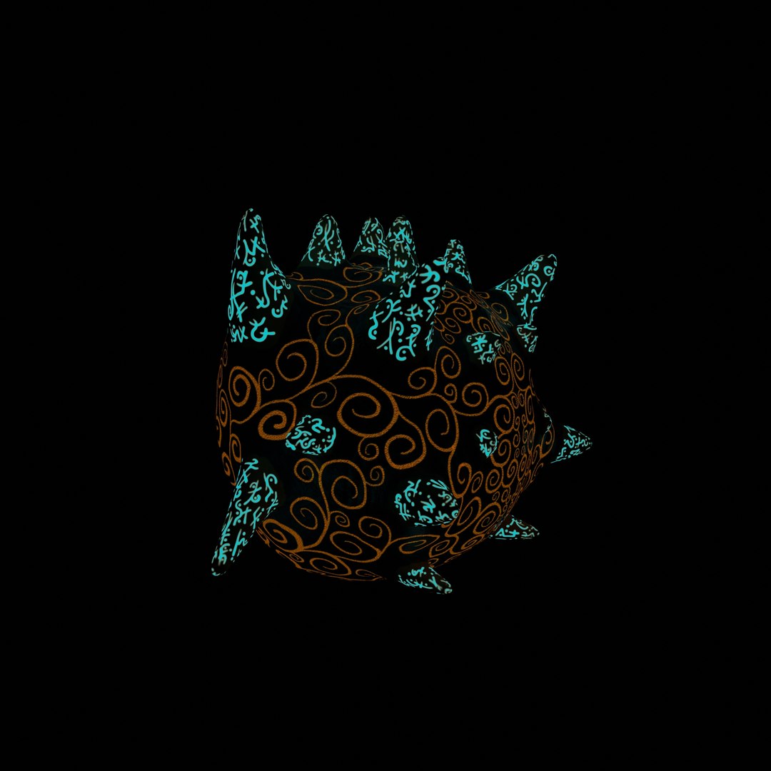 Fantasy Magic Cute Creature with Lighting Body Pattern 3D model ...