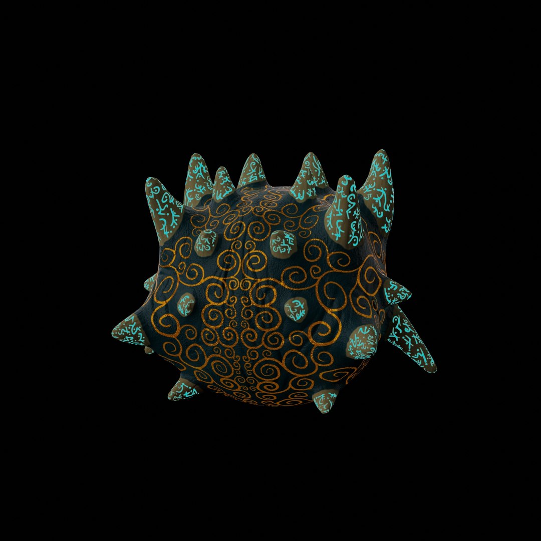 Fantasy Magic Cute Creature with Lighting Body Pattern 3D model ...