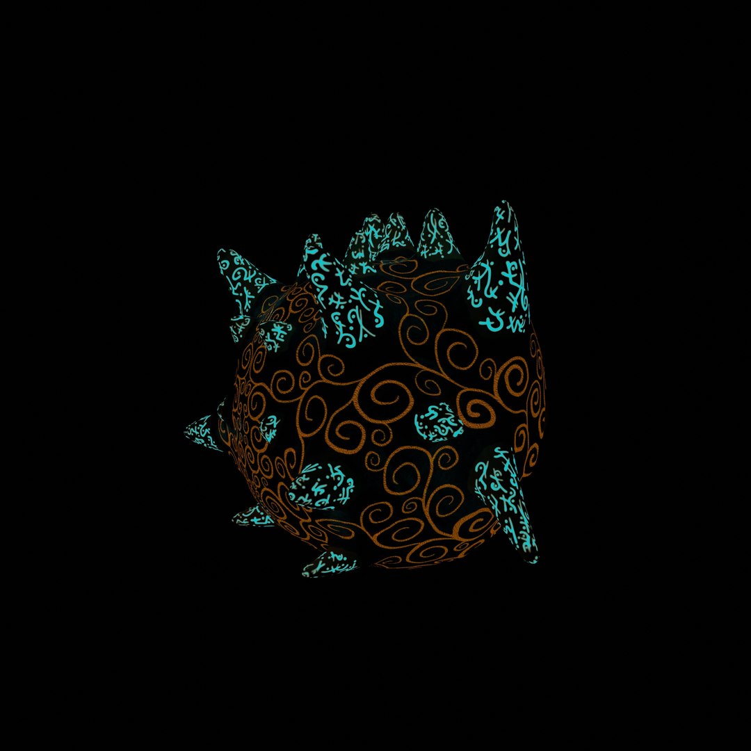 Fantasy Magic Cute Creature with Lighting Body Pattern 3D model ...