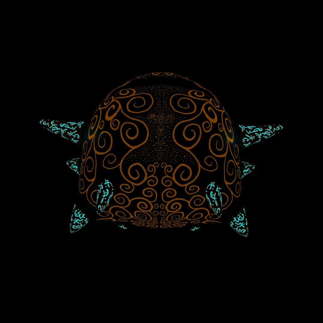 Fantasy Magic Cute Creature with Lighting Body Pattern 3D model ...