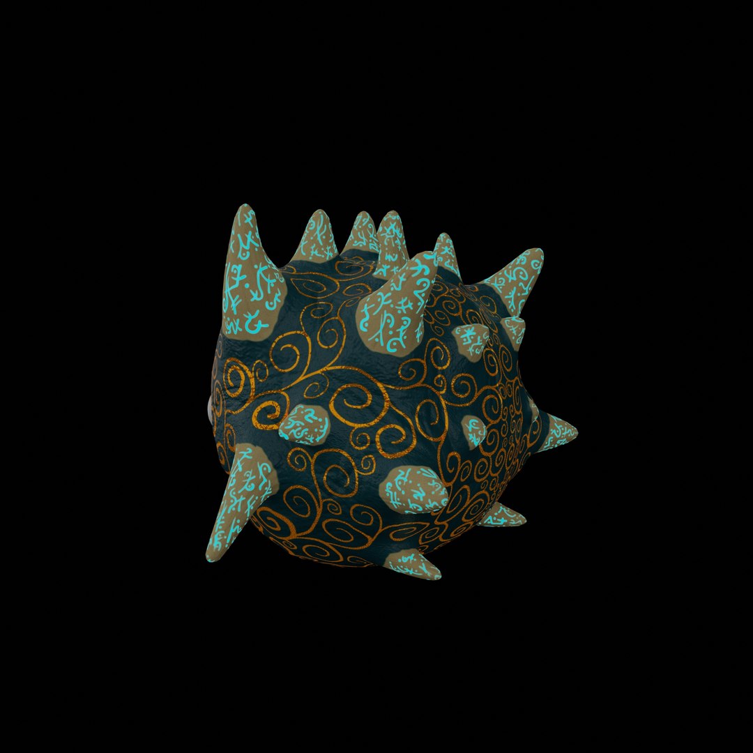 Fantasy Magic Cute Creature with Lighting Body Pattern 3D model ...