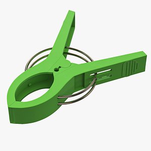 Plastic Clothes Clip Green