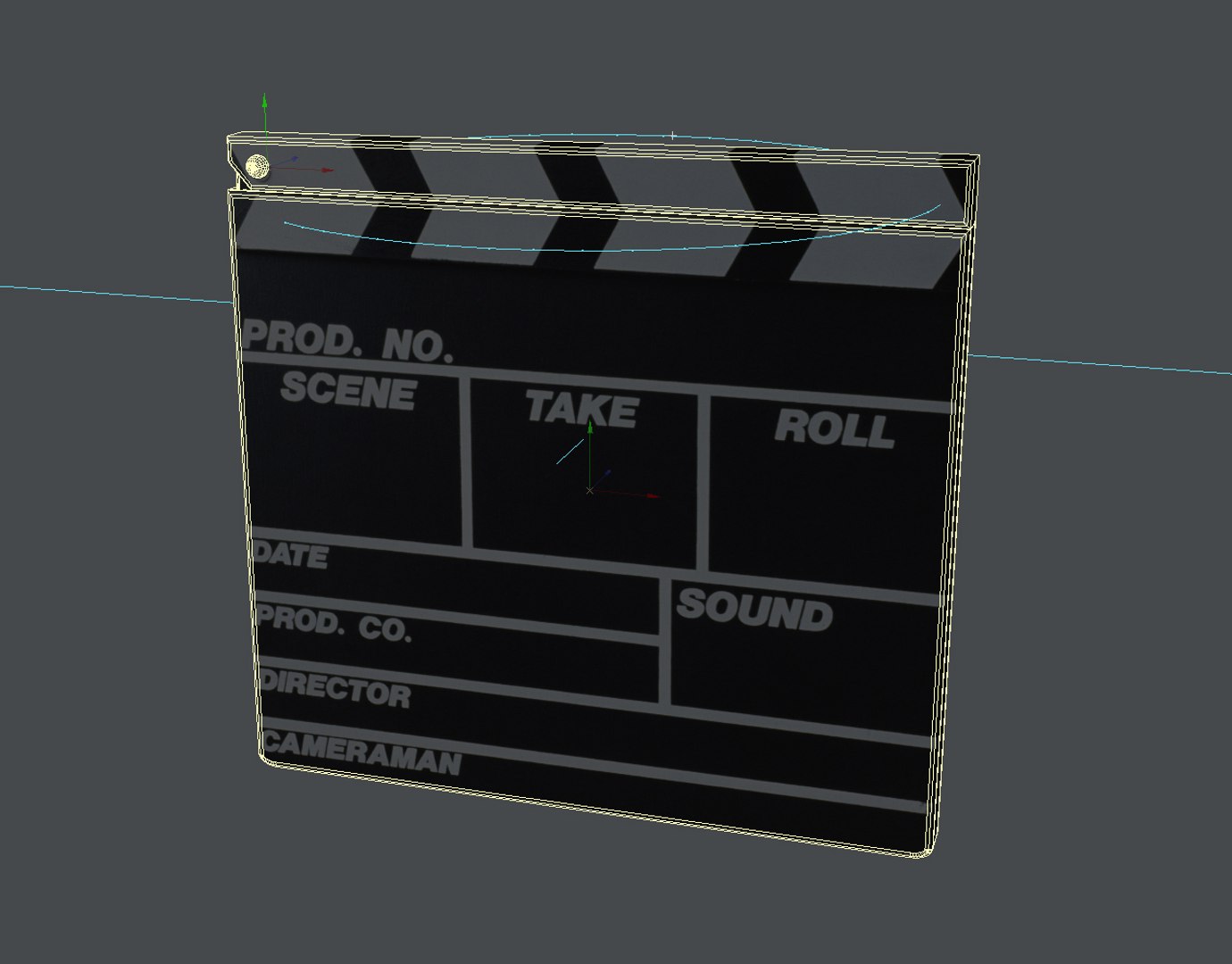 3D board clap clapper https://p.turbosquid.com/ts-thumb/jK/QAt2hr/BPVwhY6R/clapwireframe2/jpg/1504454399/1920x1080/fit_q87/6c3b3299b2a67e5252585f2e71523e9d96efd692/clapwireframe2.jpg