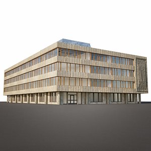 Soviet administrative building building with a plan