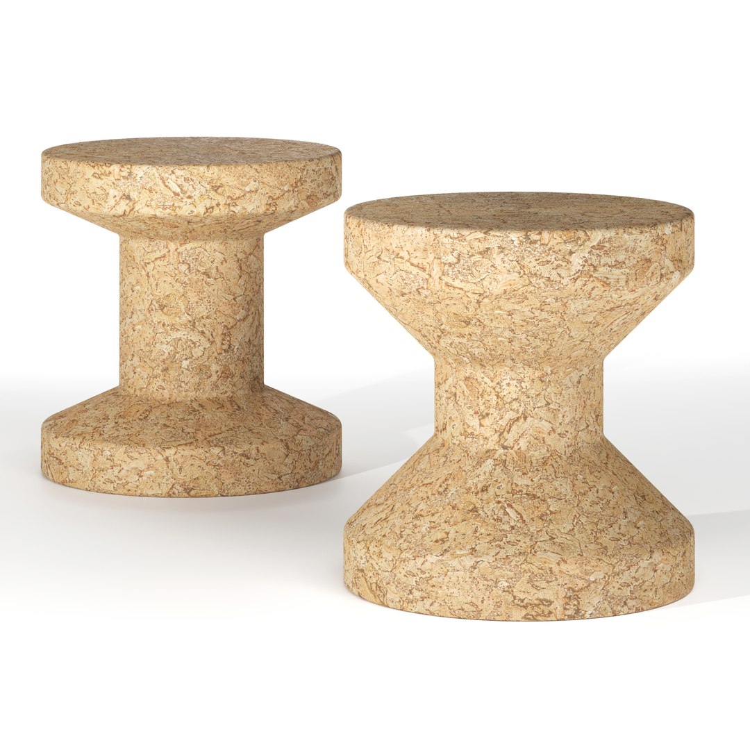 3D Cork Family side tables by Vitra - TurboSquid 2161222