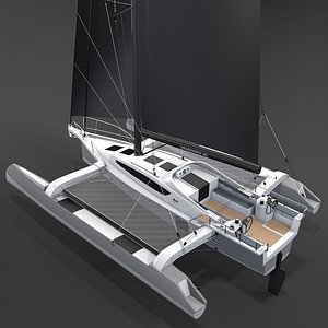 3D model Dragonfly 40 Performance Cruiser Trimaran