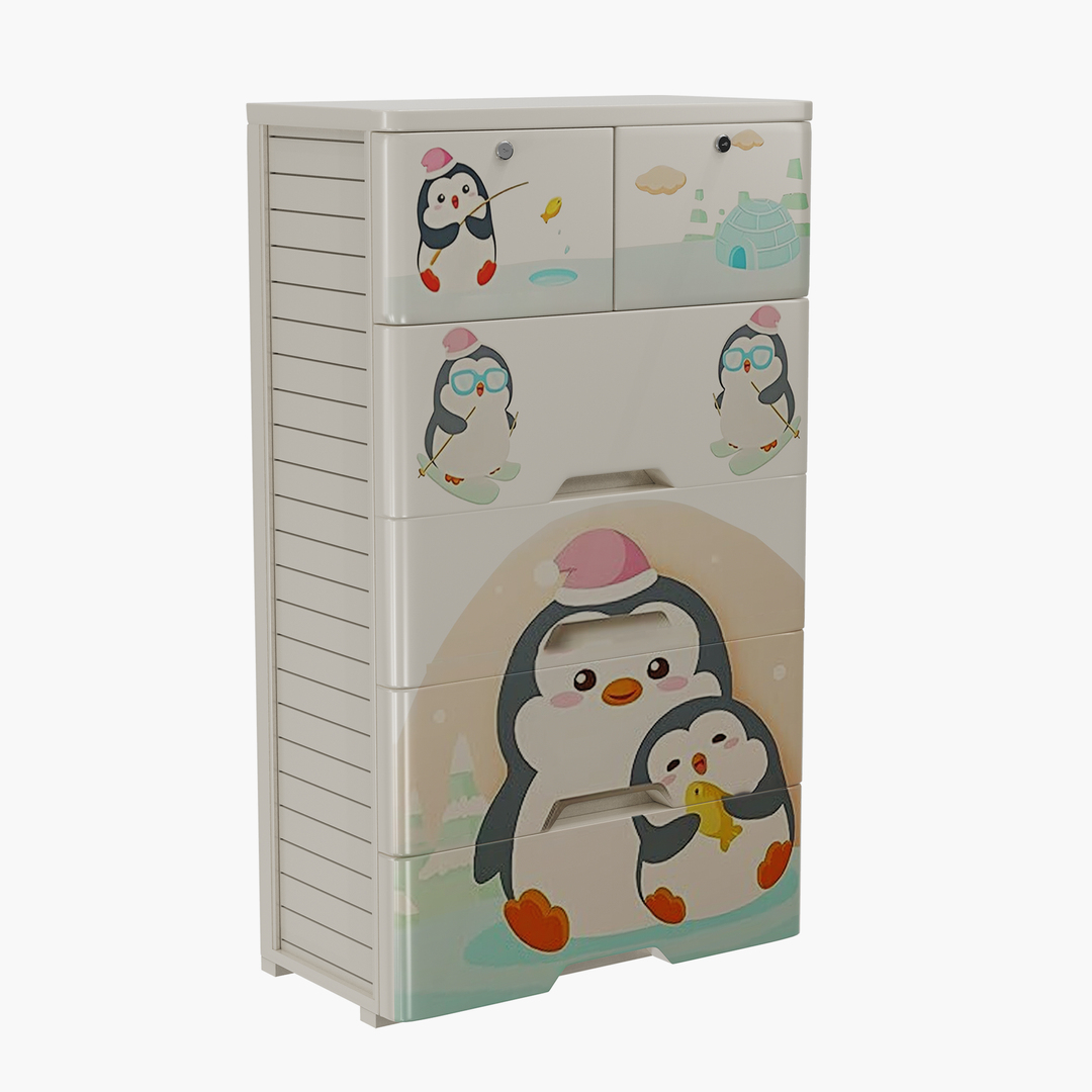 Kids Cartoon Storage Cabinet 3D - TurboSquid 2494923