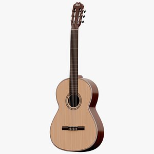 Classical guitar PBR model