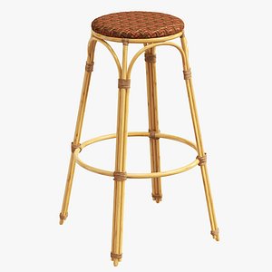 3D bar bamboo stool