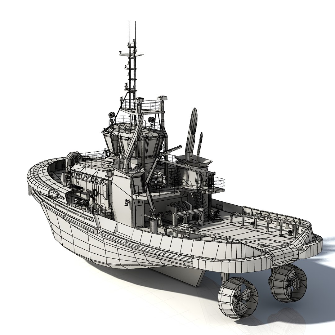 3d Model Tug Boat