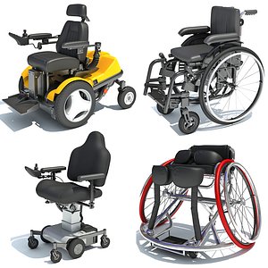 Medical Wheelchair Collection 3D