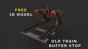 Old Rusty Train Buffer Stop