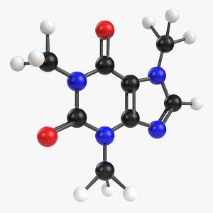 Caffeine molecule