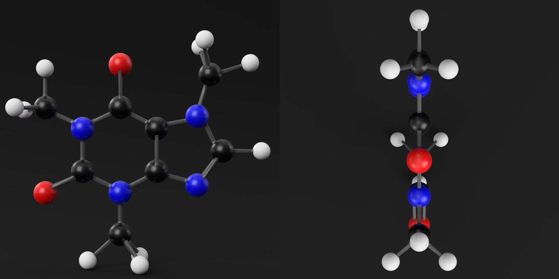 caffeine molecule model https://p.turbosquid.com/ts-thumb/jK/xutwUE/jx/tscaffeine_molecule04/jpg/1640778246/1920x1080/fit_q87/bbce2b41bc70898375d8ea9a67e0eb606060ec1a/tscaffeine_molecule04.jpg
