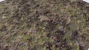 3D Ground terrain rough forest PBR pack 2