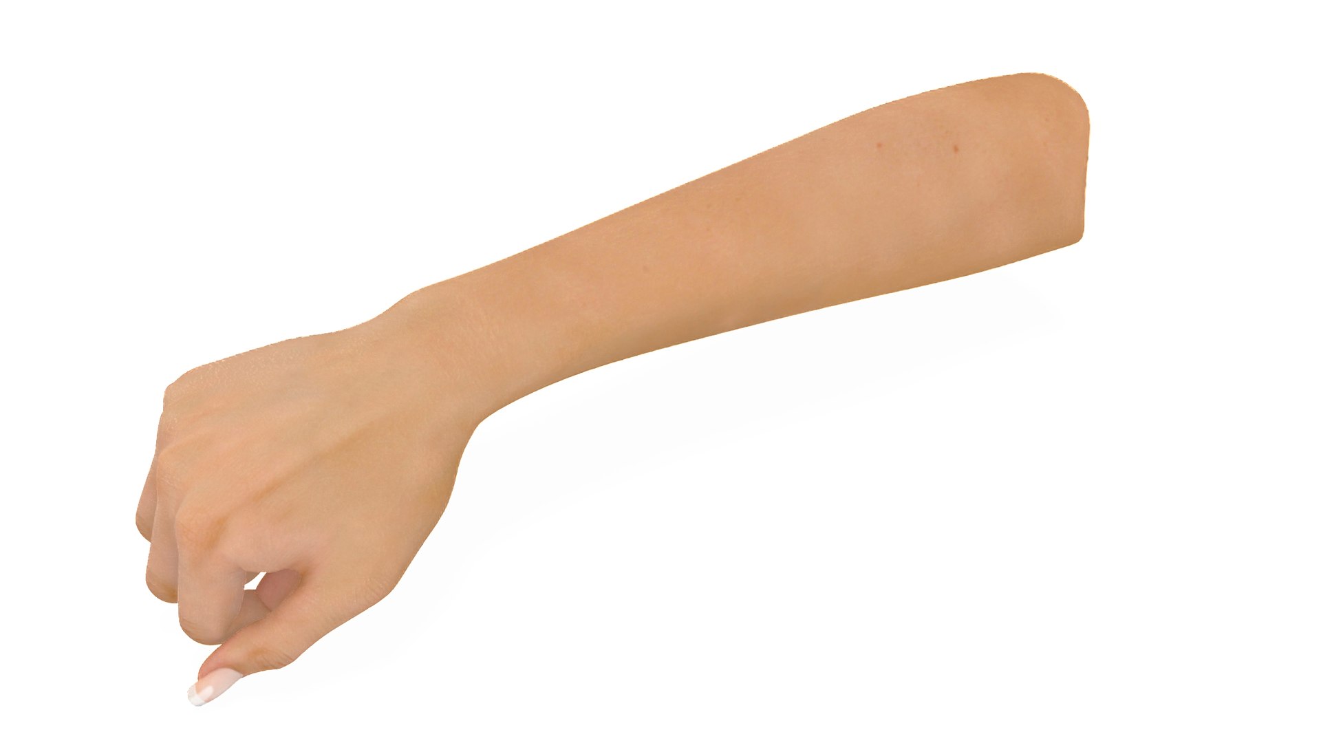 Caucasian Woman Hand Fist 3D model preview