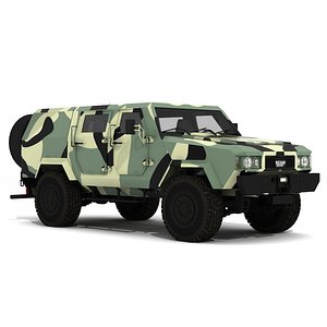 military vehicle 3D