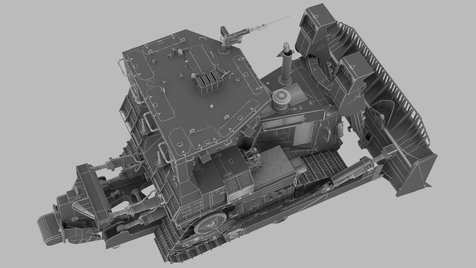 3D D9R Military Bulldozer model - TurboSquid 1759233