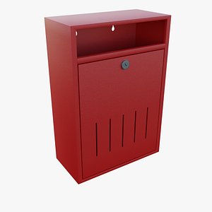 box mail mailbox 3D model