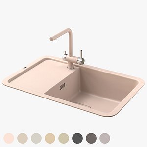 Sink and mixer Omoikiri Tasogare 78-BL model