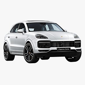 3D 2019 porsche cayenne turbo