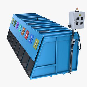 Greyhound Racing Starting Boxes 3D model