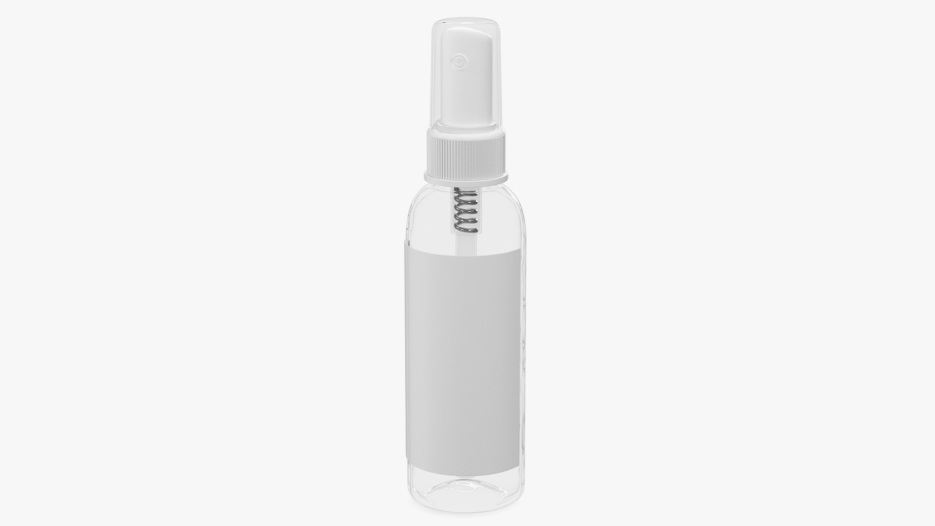 Empty Plastic Spray Bottle 3D model preview