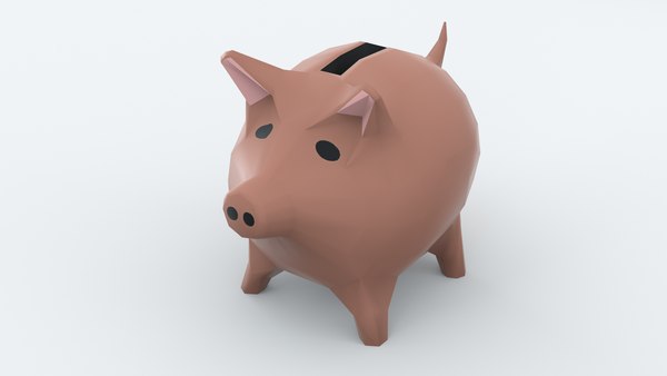 piggy bank pig 3D model