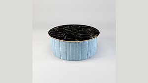 3D Round Marble Table model