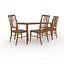 3D Dining Set 4